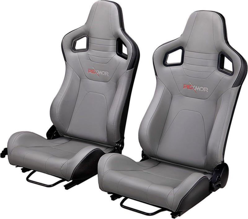 Load image into Gallery viewer, PEXMOR 2 Pieces Universal Racing Seats With PU &amp; Carbon Leather Adjustable Seats With Sliders
