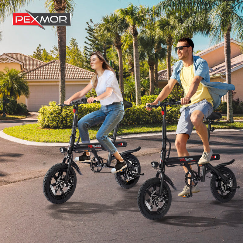 Load image into Gallery viewer, PEXMOR 14&quot; Folding Electric Bike Commuter E-Bike with 350W Motor (Peak 500W)
