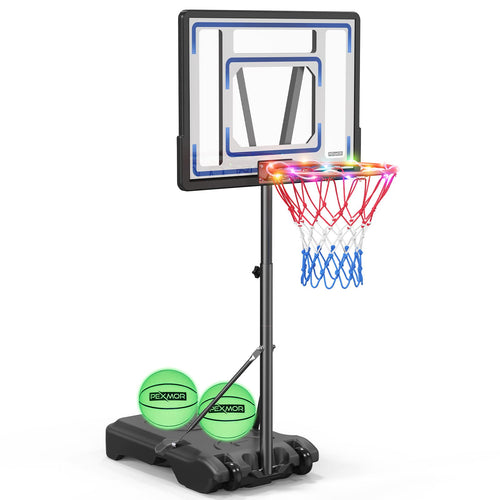 PEXMOR Poolside Basketball Hoop w/Light & Remote Control
