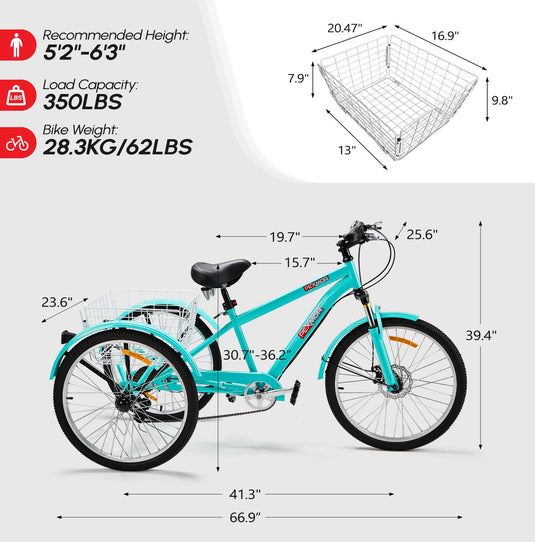 Mountain tricycle for adults on sale