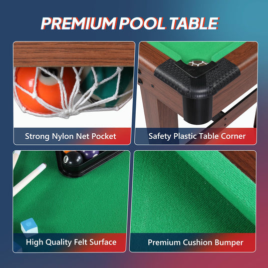 PEXMOR 44" Portable Folding Pool Table