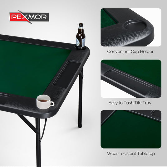 PEXMOR Portable 35" Folding Mahjong Table