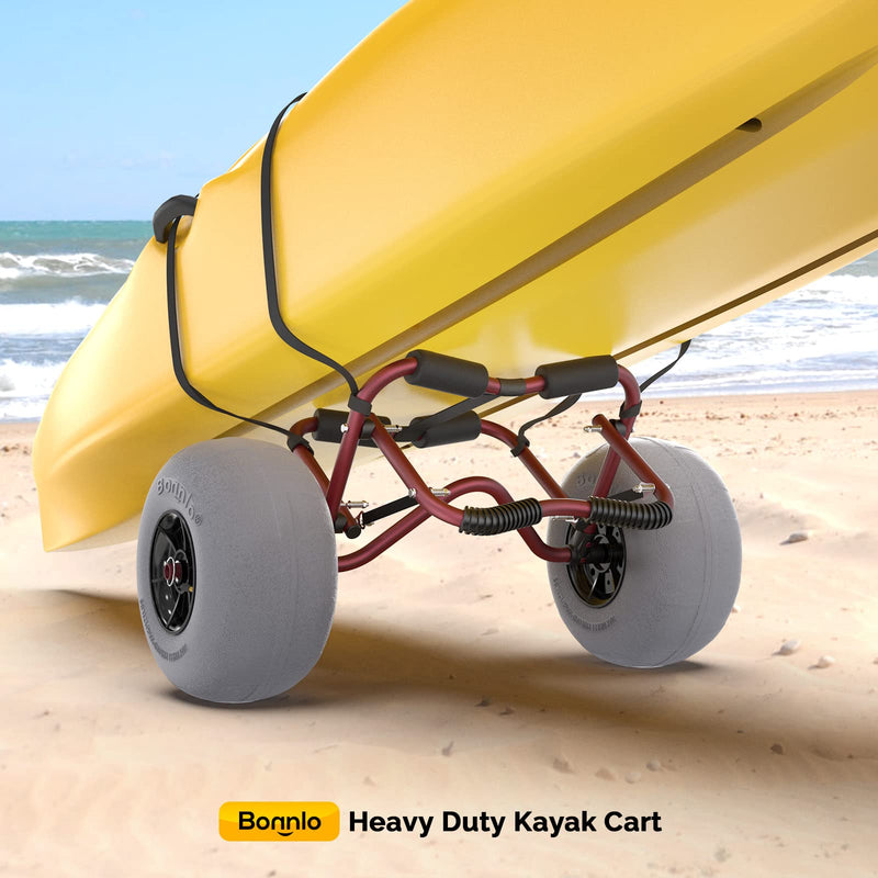 Load image into Gallery viewer, PEXMOR Kayak Cart Trolley with 12&quot; Big Beach Wheels
