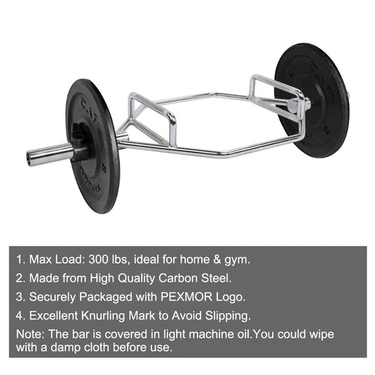 PEXMOR 56” Olympic Hex Bar 600 Weight Capacity