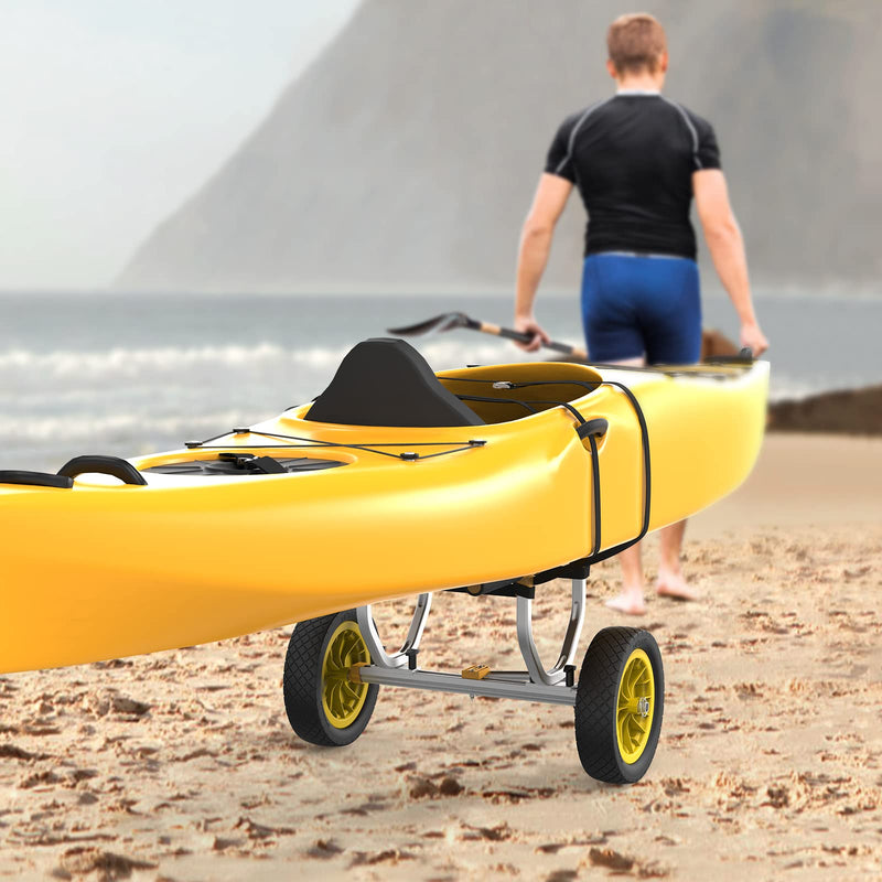 Load image into Gallery viewer, PEXMOR Heavy Duty Universal Kayak Cart with 12&quot; Flat-Free Kayak Wheels
