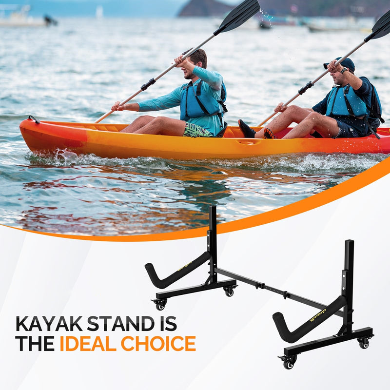 Load image into Gallery viewer, PEXMOR  Kayak Stand Freestanding Storage Rack for Kayak with Lockable Wheels
