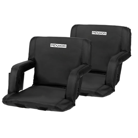 Stadium Seats - Bleacher Cushion Set with Padded Back Support, Armrests by  Home - Complete